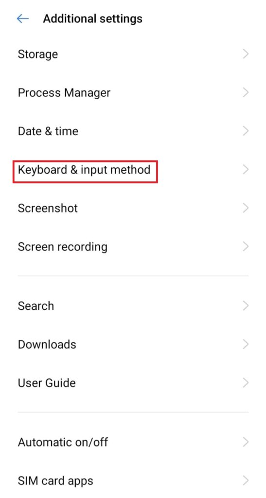 Setting for Nepali keyboard in Gboard – the Google keyboard