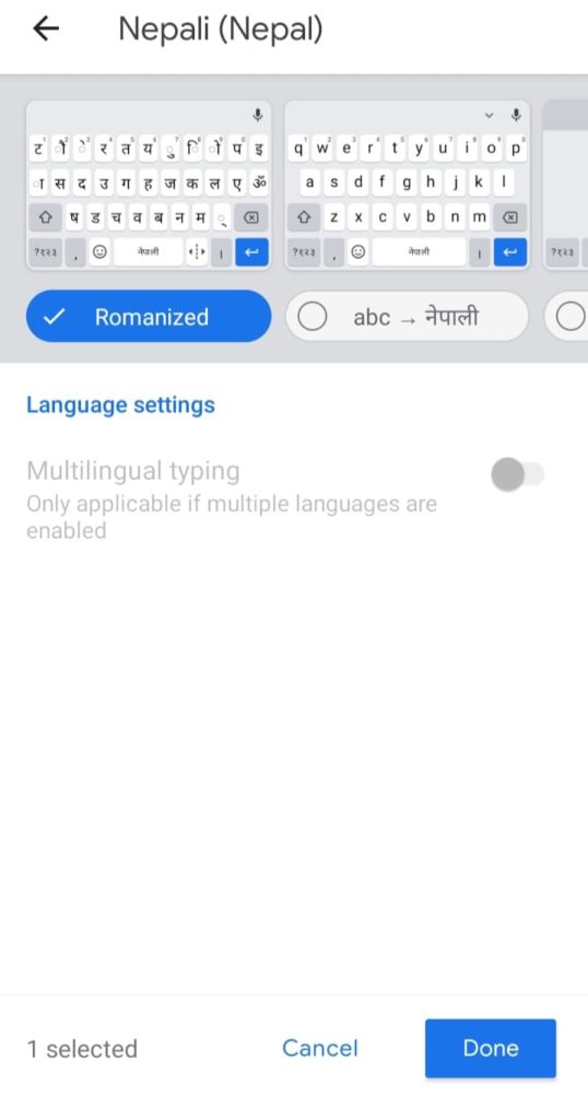 Nepali unicode typing in Gboard – the Google keyboard, easiest method to type Nepali in Android and iOs