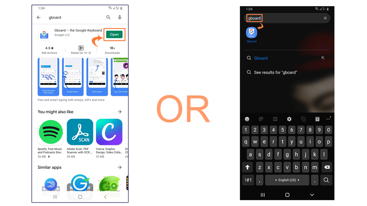 gboard applicaton for typing Nepali on mobile 