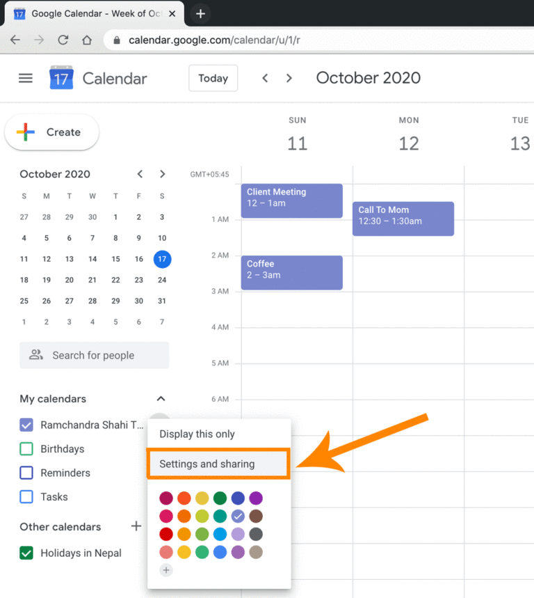 How to Share Google Calendar with others? Geeky Master